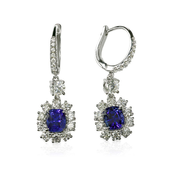 Sapphire Drop Earrings